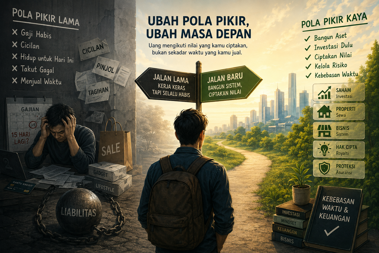 Ilustrasi generasi sandwich